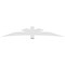 Ekena Millwork Alberta Architectural Grade PVC Gable Bracket, 108"W x 18"H x 4"D x 6"F, 4/12 Pitch GBP108X18X0406ALB00 - alternate 3
